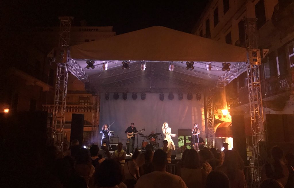 Concert on the town square.