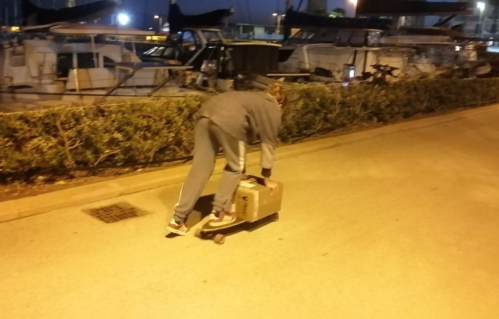 That's how we transport heavy parcels!