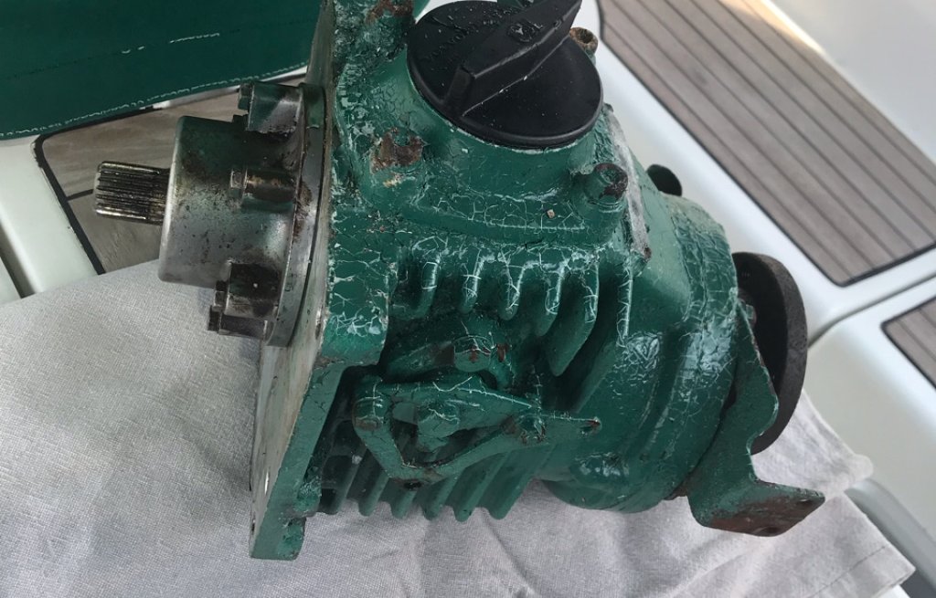 Gear box on our cockpit table.