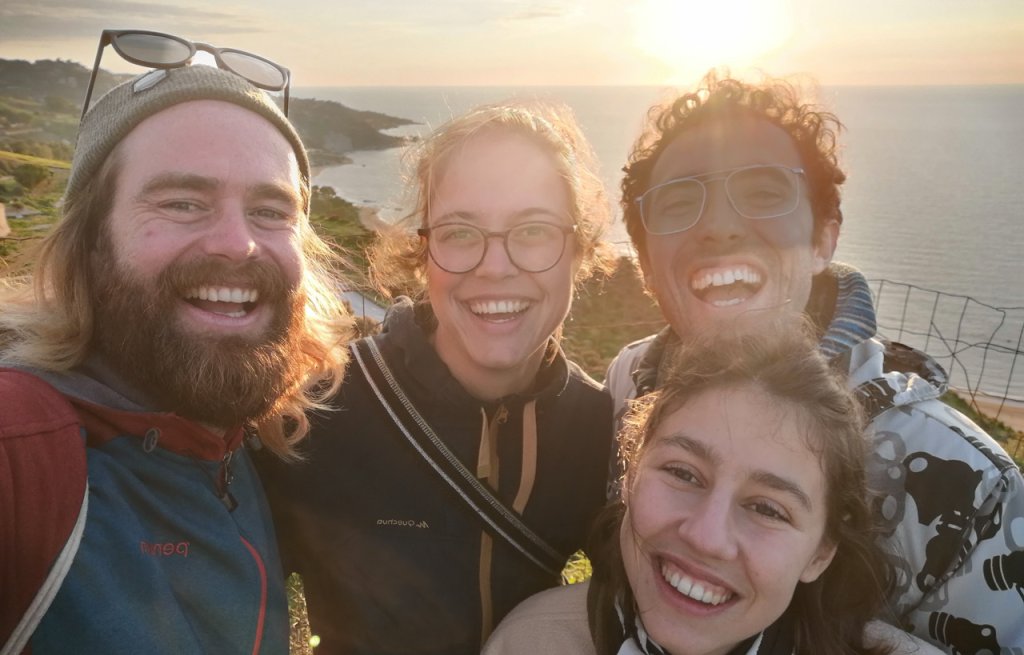 Thierry & me, with Ale & Zoe.