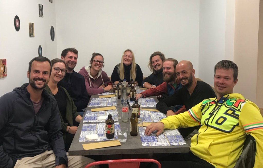 Pizza evening the night before we leave Licata.