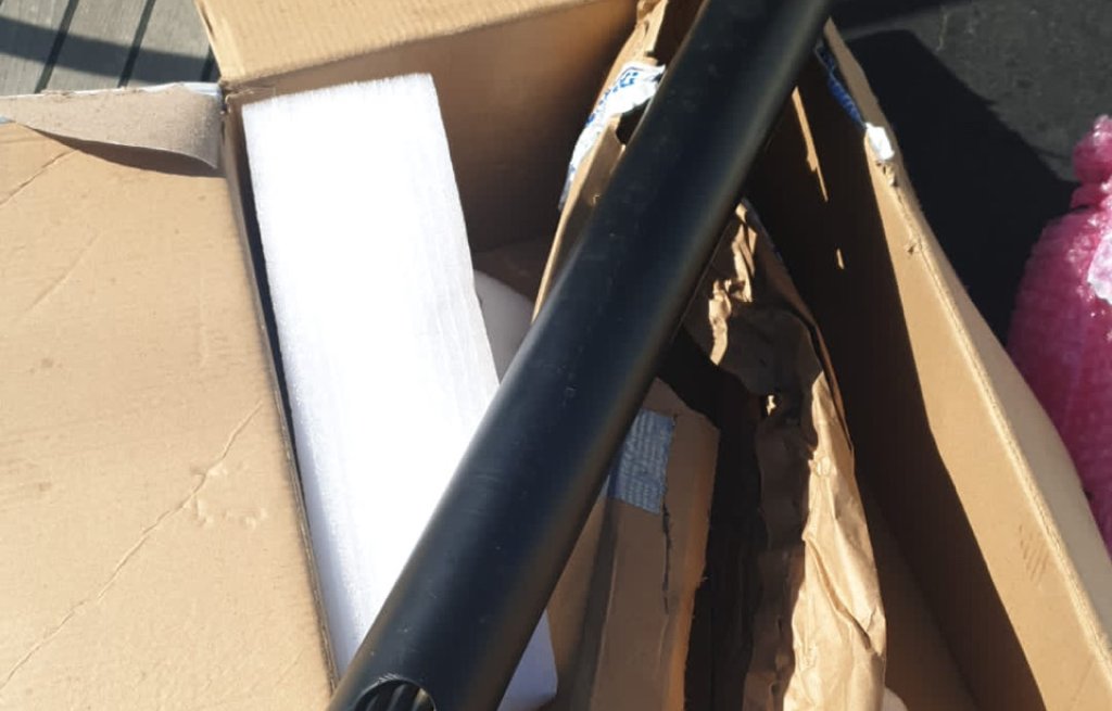 The restored tubestack which found its way from Sicily to Malta with a fellow sailor.