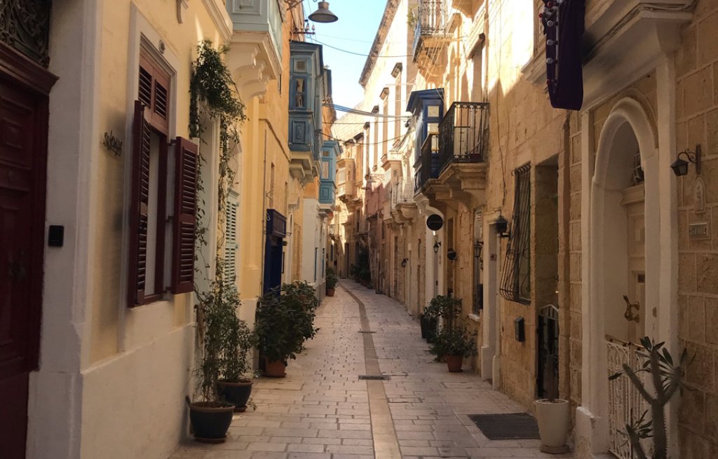 The streets of Vittoriosa.